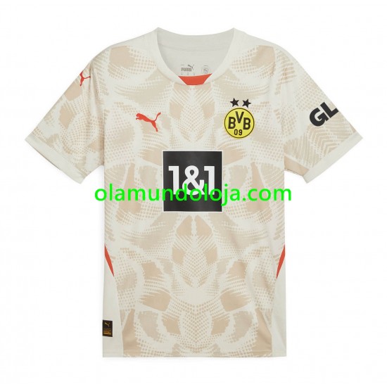 Camisola Borussia Dortmund Guarda-redes Homem Equipamento Segundo 2024-2025 Manga Curta